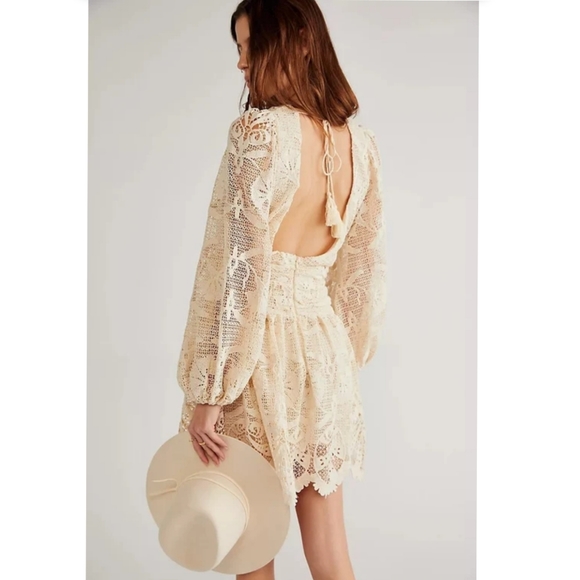 Free people JEN’S PIRATE BOOTY Reflection Lapis Mini Dress $396 - Picture 3 of 8